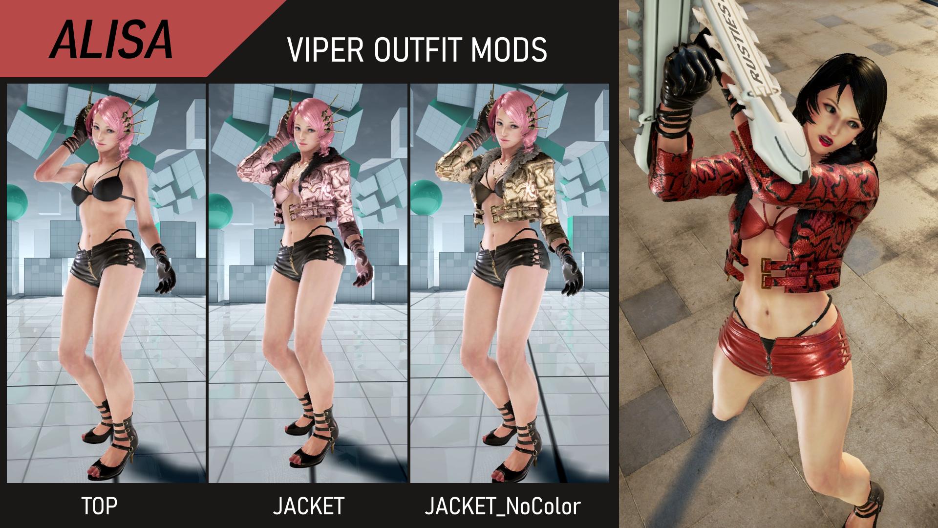 Tekkenmods Viper Outfit For Alisa