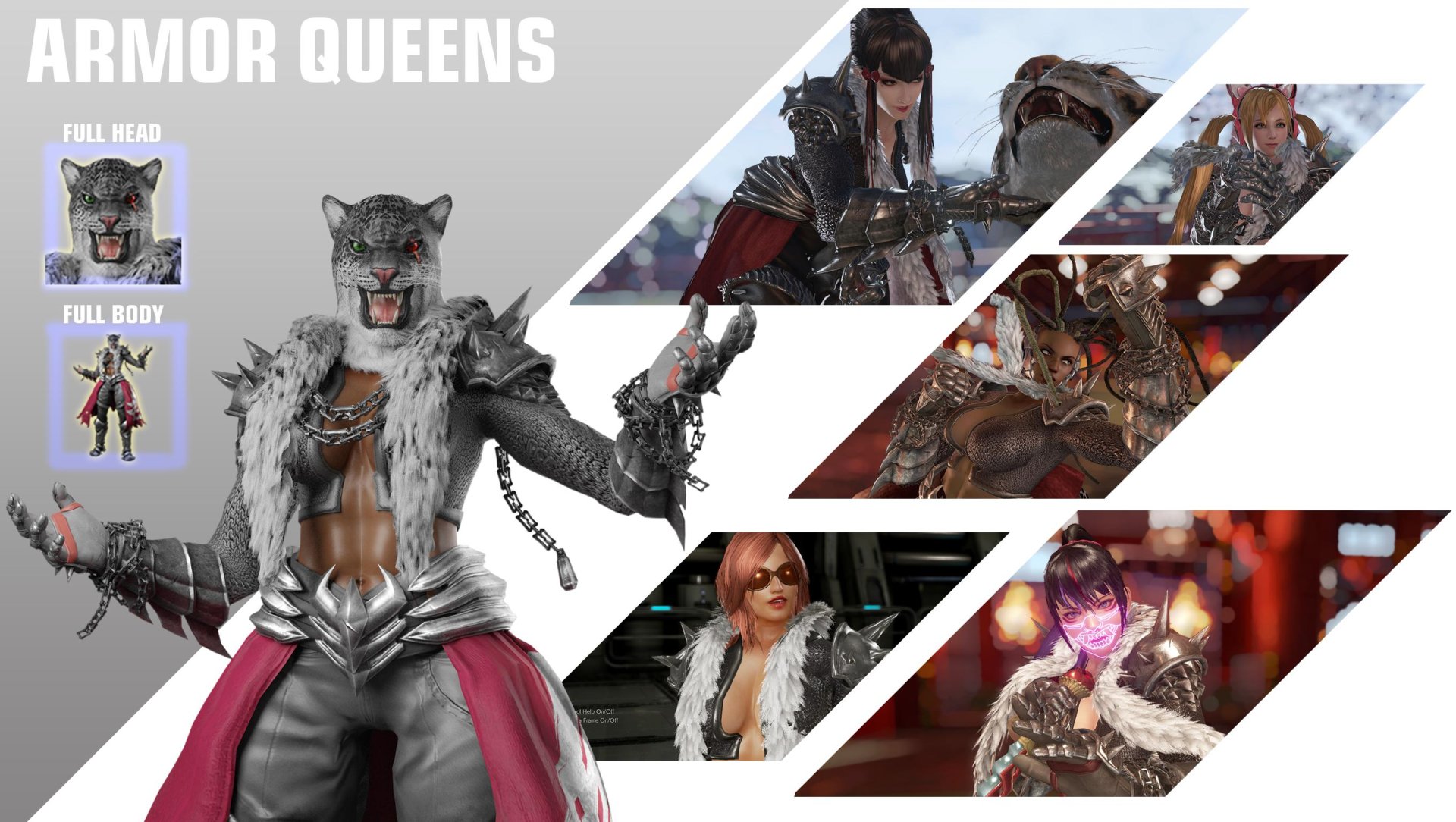 TekkenMods Armor Queens Armor king cosplay for girls