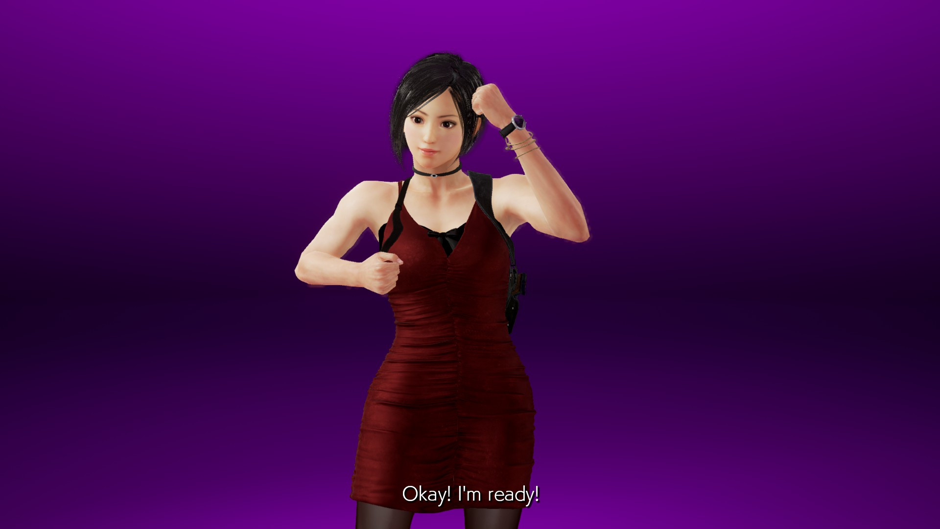 RE4 Remake Ada Wong outfit for Tifa at Final Fantasy VII Remake