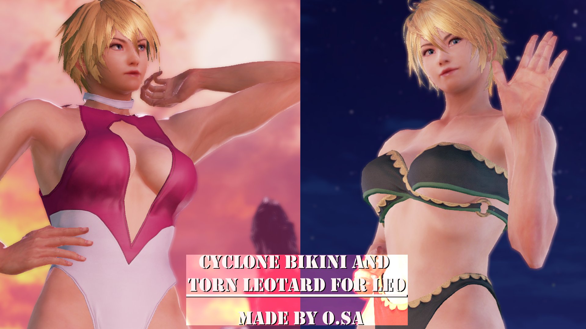 TekkenMods - Cyclone bikini and Torn leotard for Leo