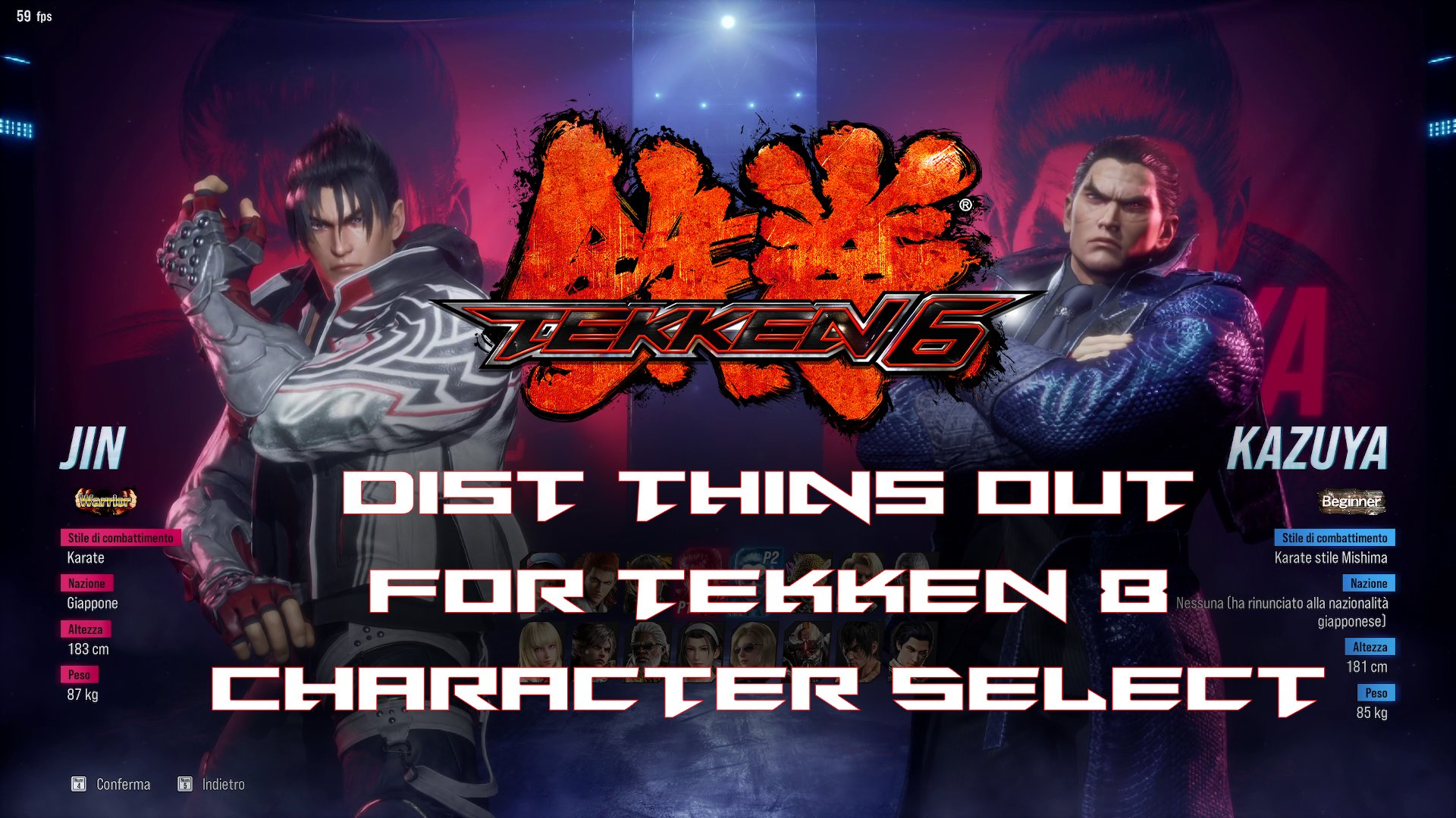 This Tekken 8 Character Select Screen 