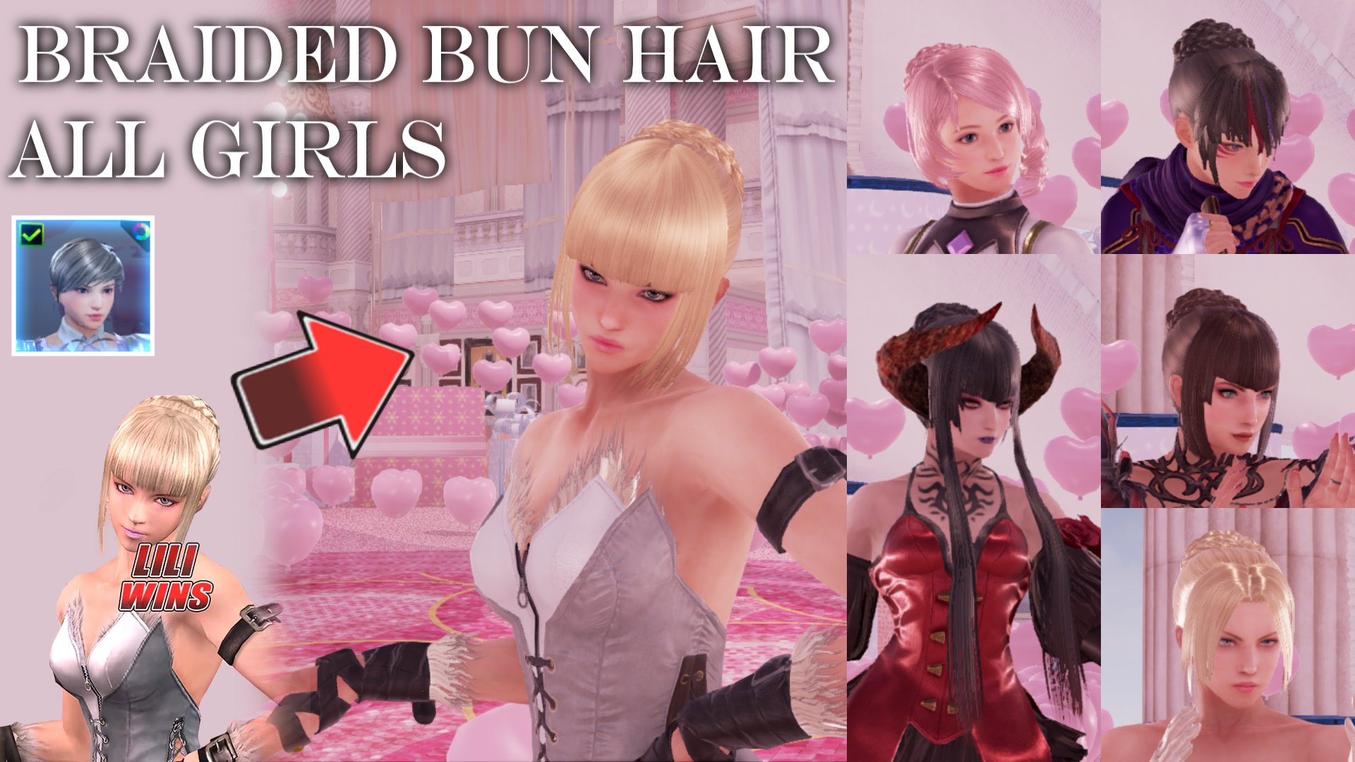Braided Bun Hairstyle for ALL Female Characters (Recolorable)