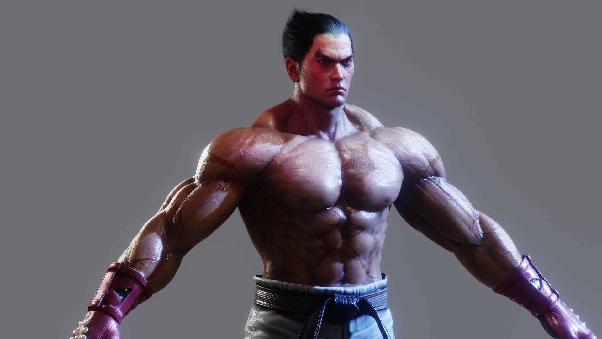 Kazuya Mishima Tekken 8 in 2023  Bicep and tricep workout, Anime character  design, Game character