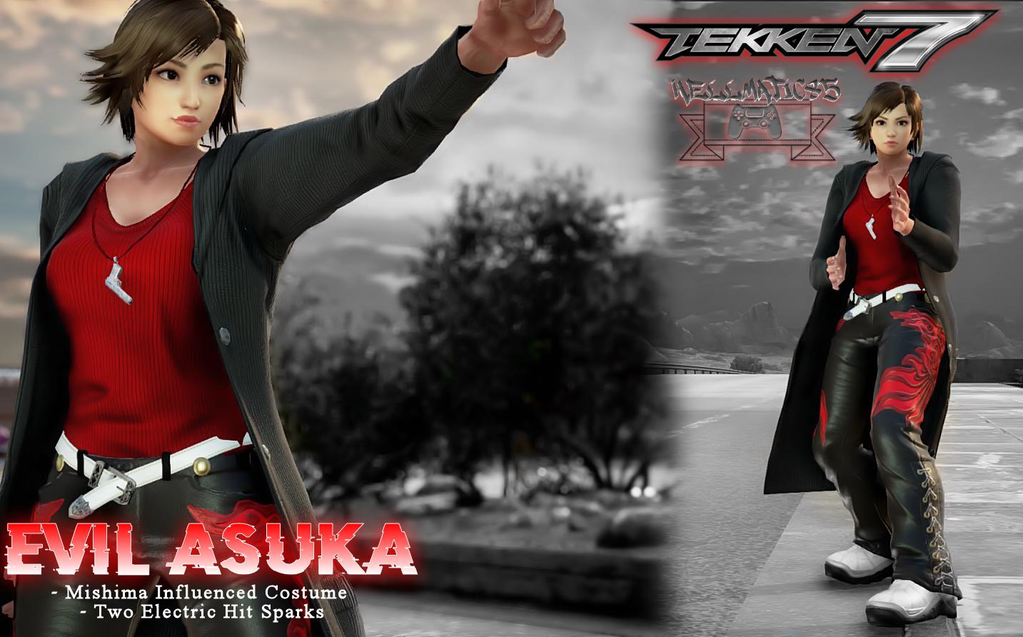 Evil Asuka Costume & Hit Sparks