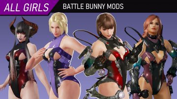 Battle Bunny mods for all girls (Updated)