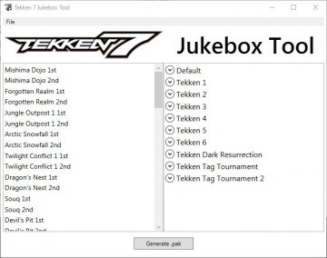 Tekken 7 Jukebox Tool v1.9.0 (Season 4 compatible)