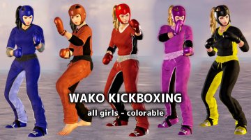 WAKO Kickboxing set - all girls