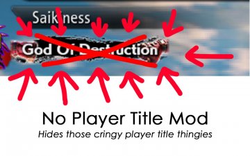 No Player Title Mod