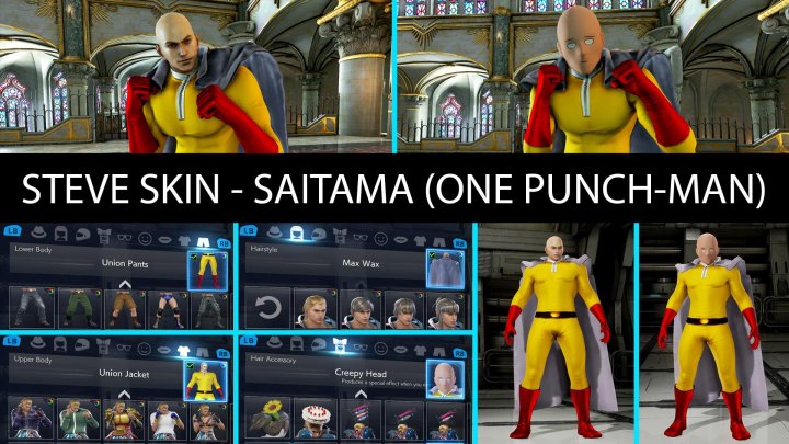 TekkenMods - Skin (Steve) - Saitama. One Punch-Man