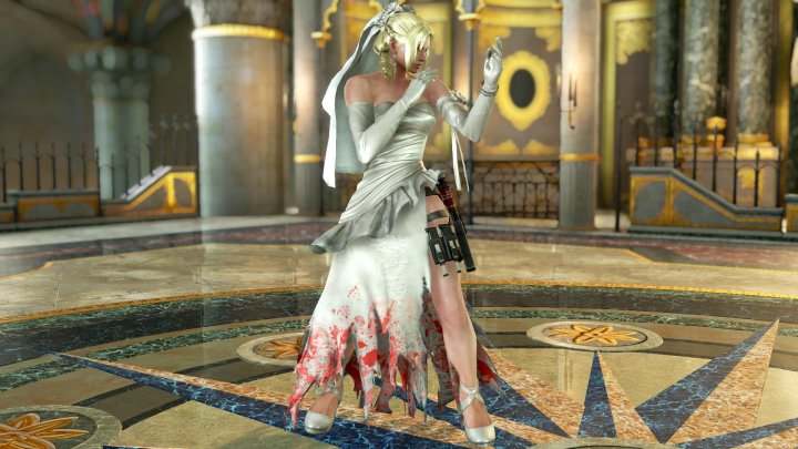 TekkenMods - Nina's Wedding Dress With Blood Stains